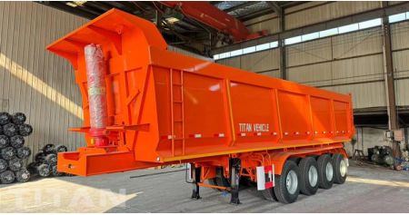4 Axle 35CBM Dump Semi Trailer will be sent to Namibia