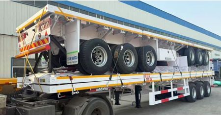 3 Axle Flatbed Semi Trailer will Send to Namibia