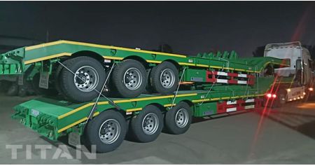 3 Axle Low Bed Trailer Truck will be sent to Namibia