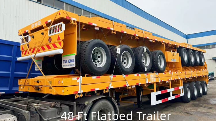 4 Axle 48 Ft Flatbed Trailer for Sale in Namibia
