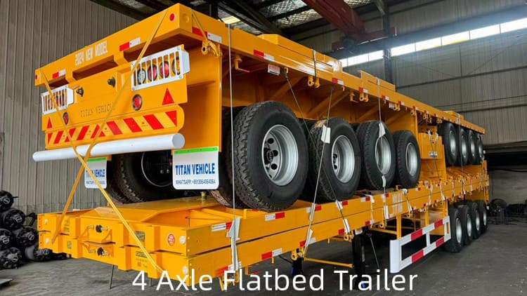 4 Axle 48 Ft Flatbed Trailer for Sale in Namibia