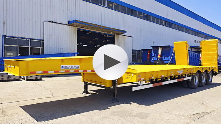 3 Axle 80 Ton Low Bed Trailer for Sale in Namibia
