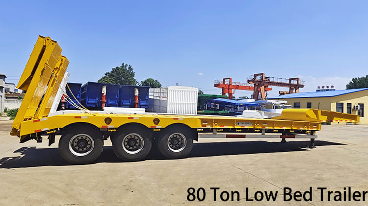 3 Axle 80 Ton Low Bed Trailer for Sale in Namibia