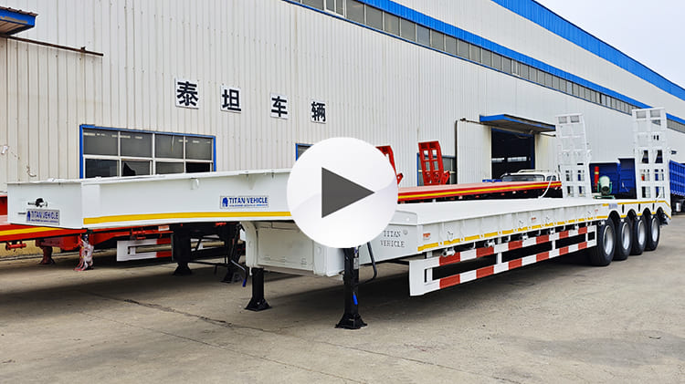 4 Axle 100 Ton Lowbed Trailer for Sale in Namibia
