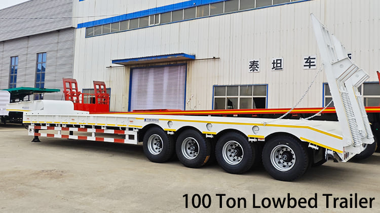 4 Axle 100 Ton Lowbed Trailer for Sale in Namibia