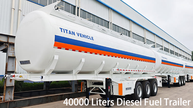 3 Axle 40000 Liters Diesel Fuel Trailer for Sale in Namibia