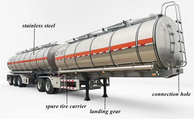 Superlink Stainless Steel Tanker Trailer for Sale in Namibia