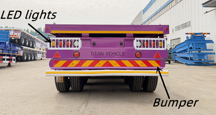 4 Axle Flatbed Truck Trailer for Sale in Namibia