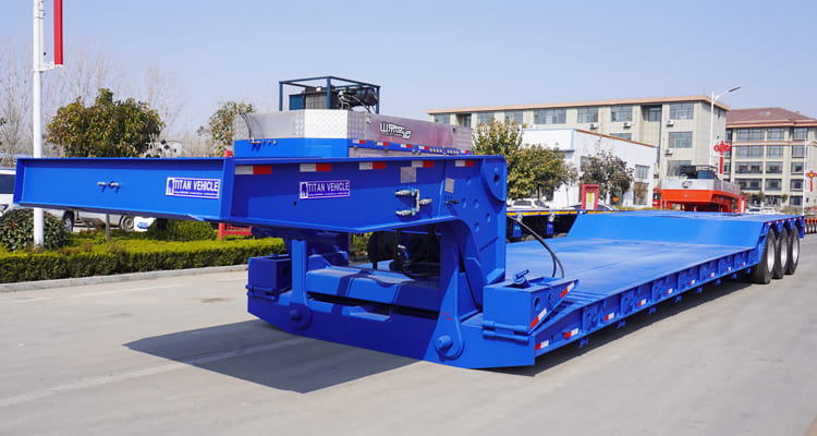 Hydraulic Detachable Gooseneck Lowboy Trailer for Sale in Namibia