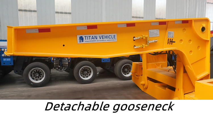 Detachable Gooseneck 100 Ton Lowboy Trailer for Sale in Namibia