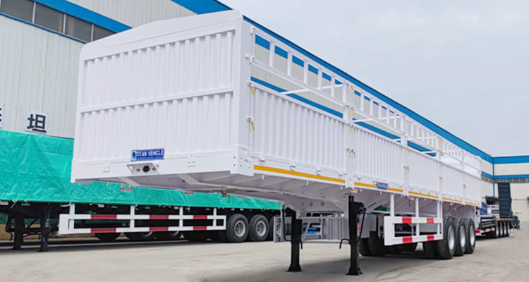 3 Axle 60 Tons Fence Cargo Trailer for Sale in Namibia