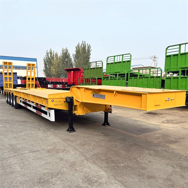 4 Axle Low Bed Truck Trailer